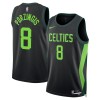 Canotte Uomo Boston Celtics Kristaps Porzingis Nike 2024-25 City Edition Nero Swingman